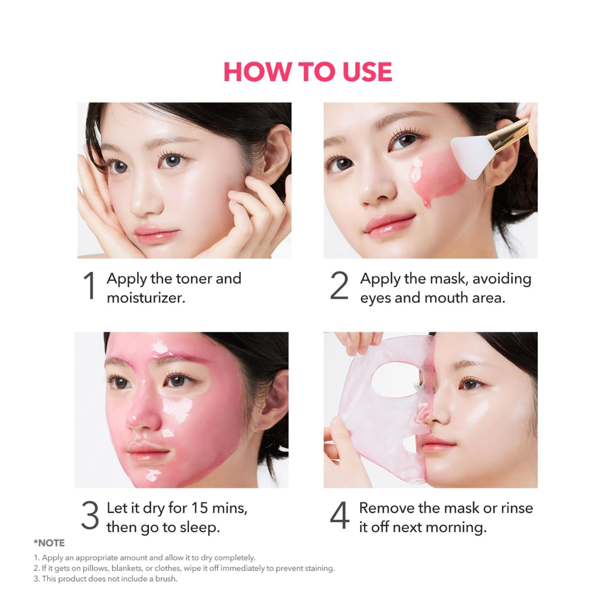 Aplicación de mascarilla nocturna APRILSKIN