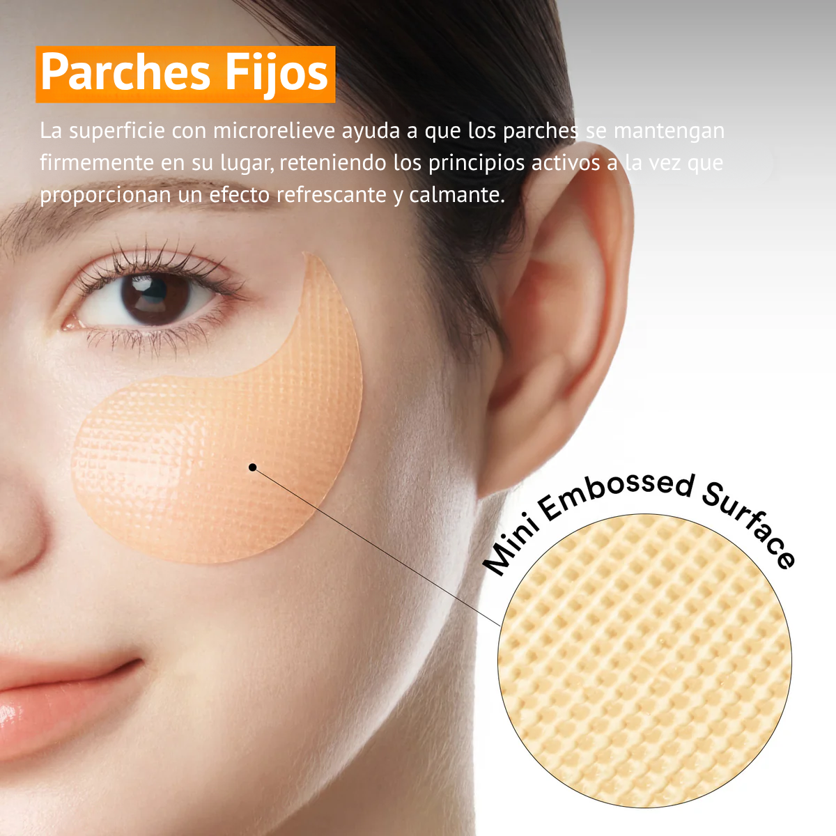 Textura jelly hidrogel refrescante de los parches