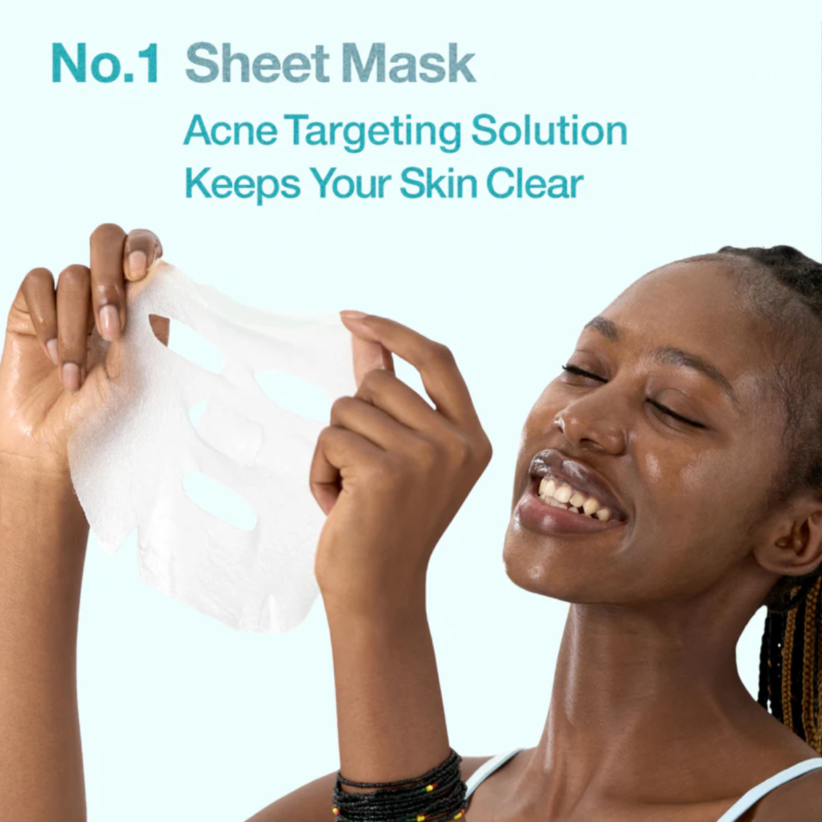 Mascarilla Coreana NUMBUZIN No.1 Pantothenic B5 Hyaluronic Active Clear Mask 1 pieza Hidratante y Calmante
