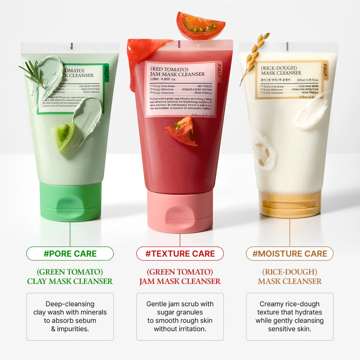 Limpiador y Mascarilla Fully Red Tomato Jam Mask Cleanser 120 mL con Tomate Rojo para Iluminar e Hidratar