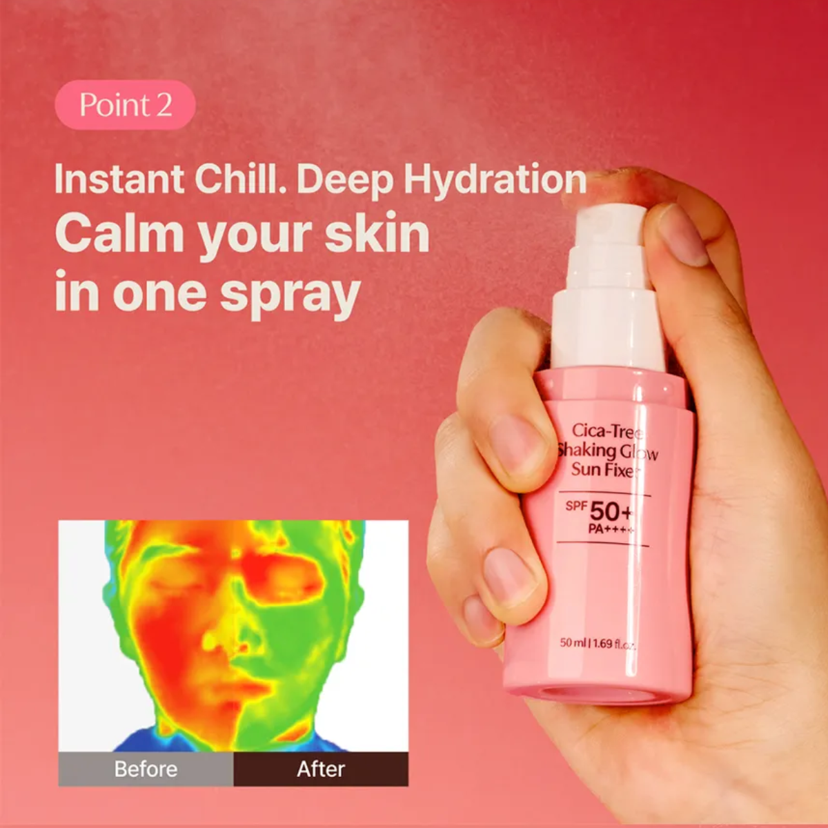 Aplicación diaria de protector solar facial coreano