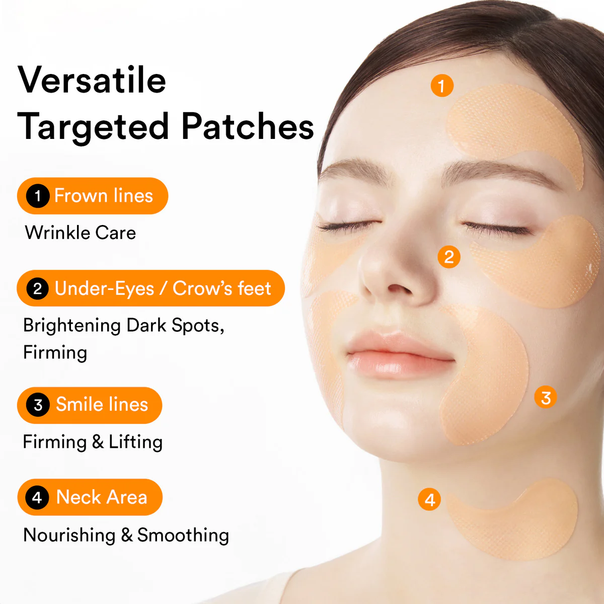 Aplicación correcta de los parches para ojos