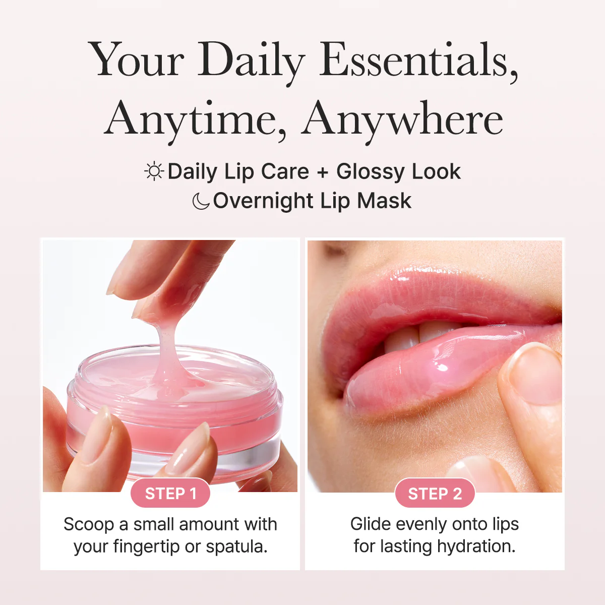 como usar lip mask labios noche dia