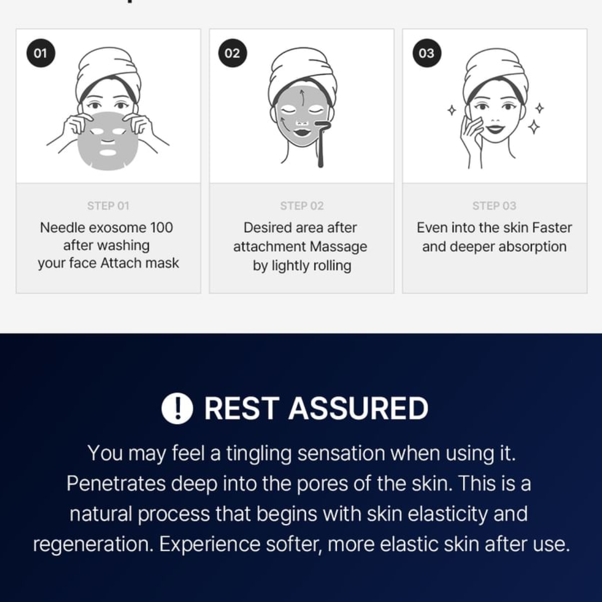 Mascarilla Facial WellDerma Needle 100 Exosome Mask Set de 5 pcs Reparación Intensiva con Micro Espículas