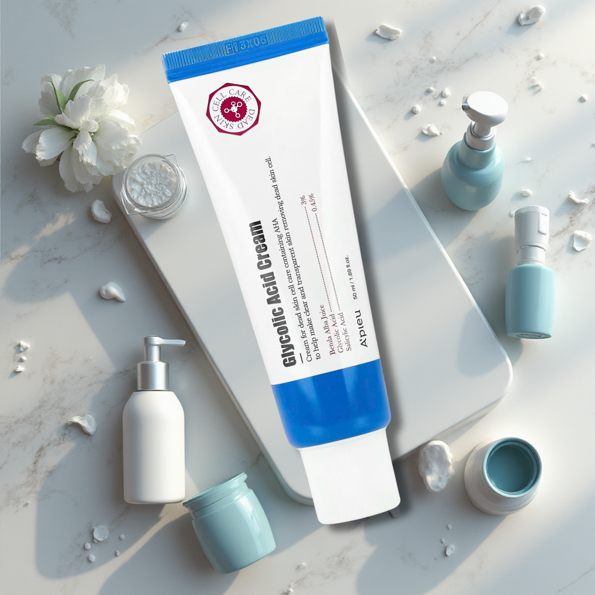 Crema facial APIEU Glycolic Acid Cream 50 mL