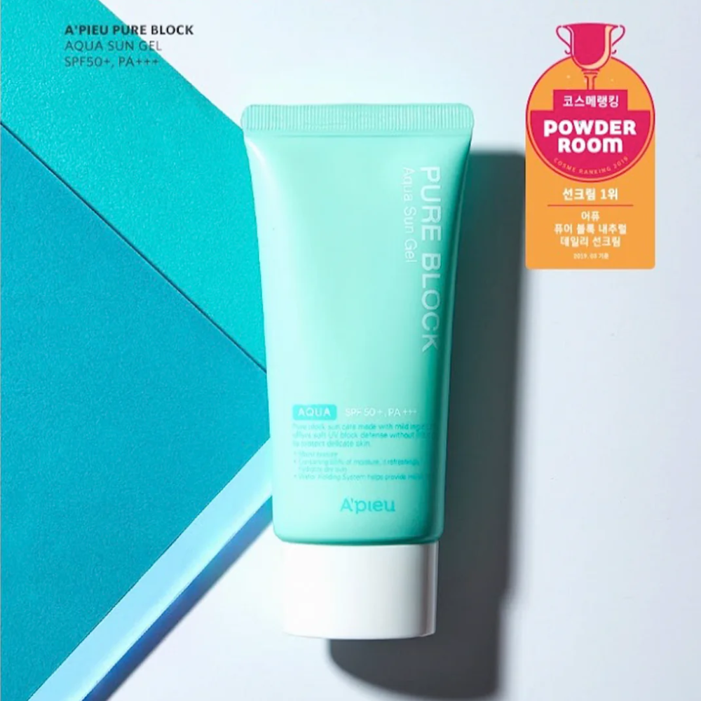 Protector solar APIEU Pure Block Aqua Sun Gel SPF50+ PA+++ 50 mL