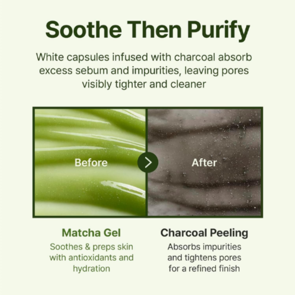 Ingredientes matcha y centella en exfoliante facial Centellian 24+