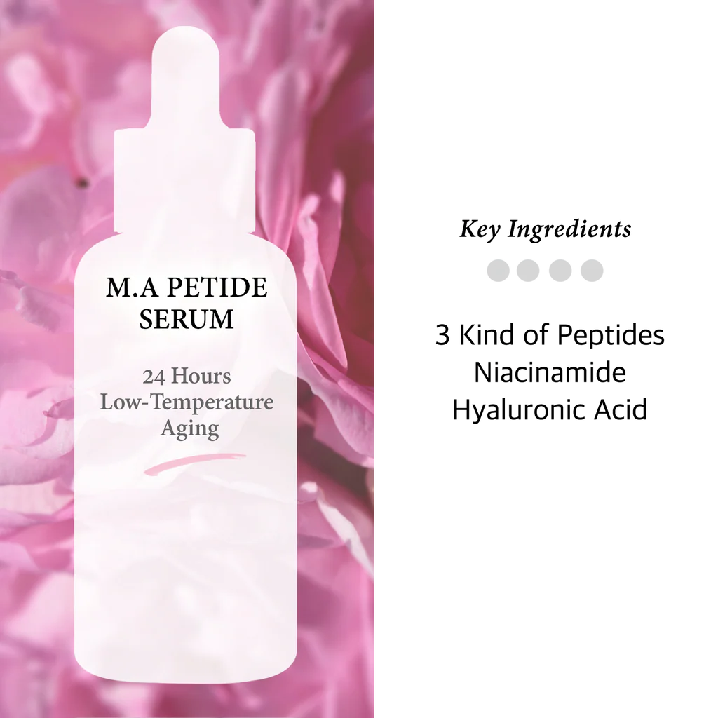 Suero facial coreano con péptidos para firmeza