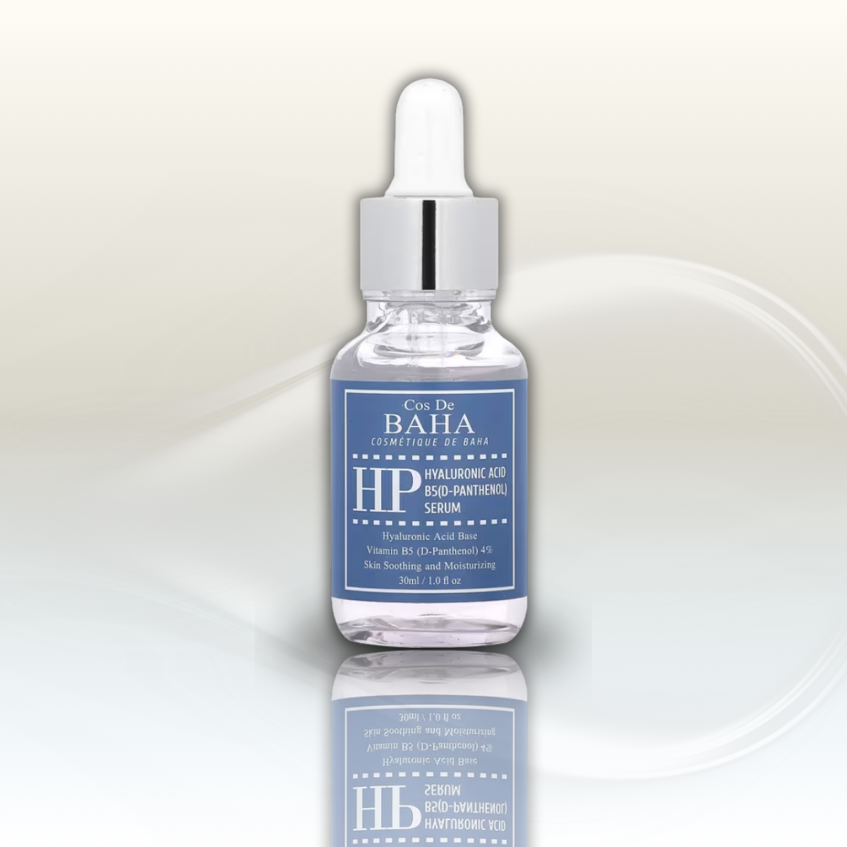 Suero Facial Cos de BAHA HP Ácido Hialurónico + Vitamina B5 sérum 30 mL