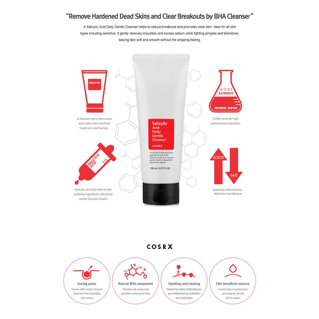 Limpiador Anti-Acné COSRX Salicylic Acid Daily Gentle Cleanser 150 mL