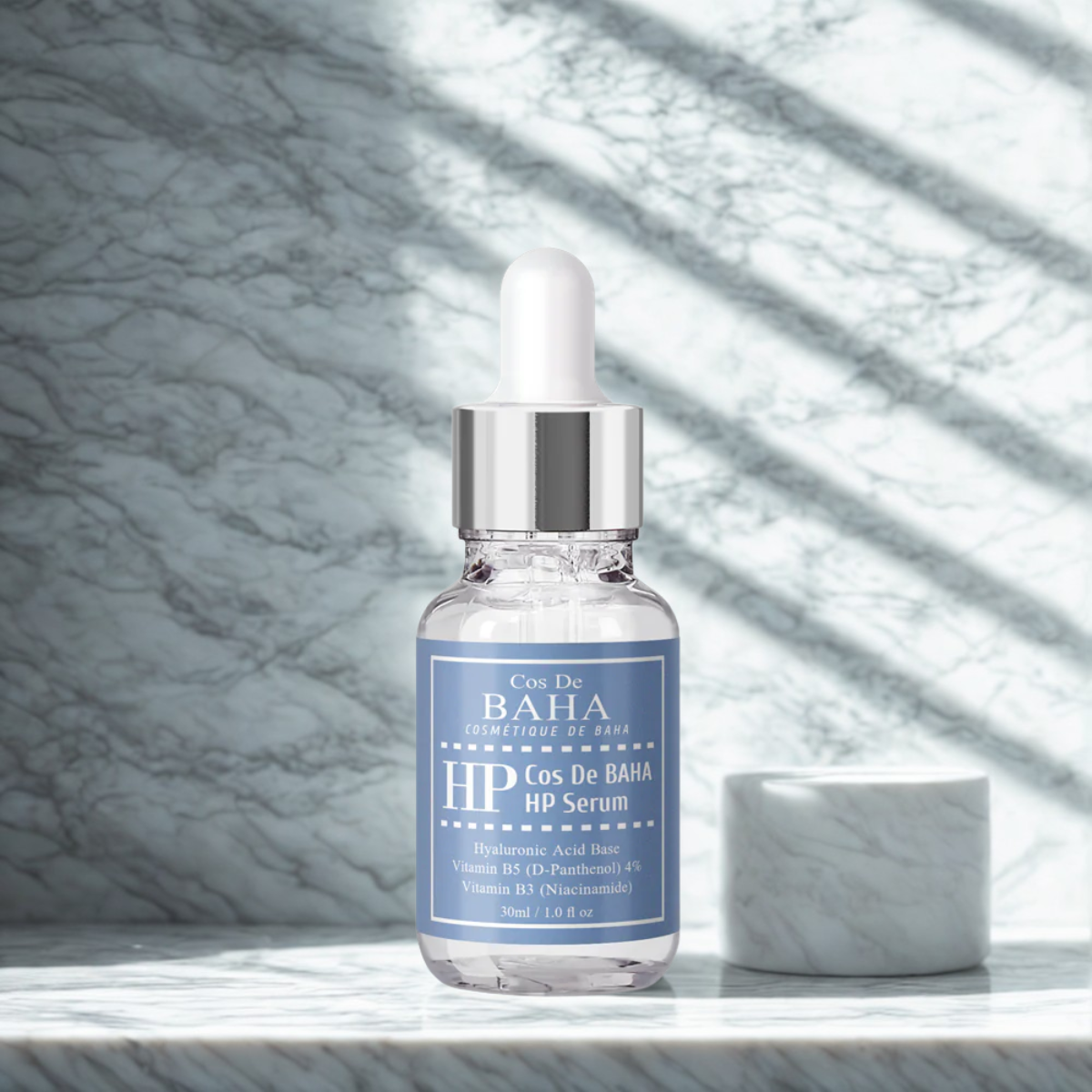 Suero Facial Cos de BAHA HP Ácido Hialurónico + Vitamina B5 sérum 30 mL