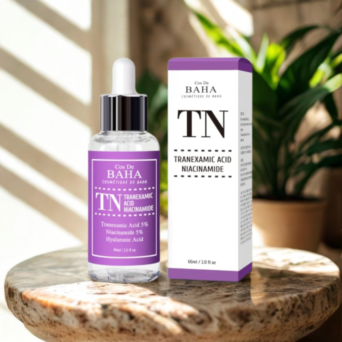 Suero Facial Cos de BAHA TN Ácido Tranexámico al 5% + Niacinamida al 5% 60 mL