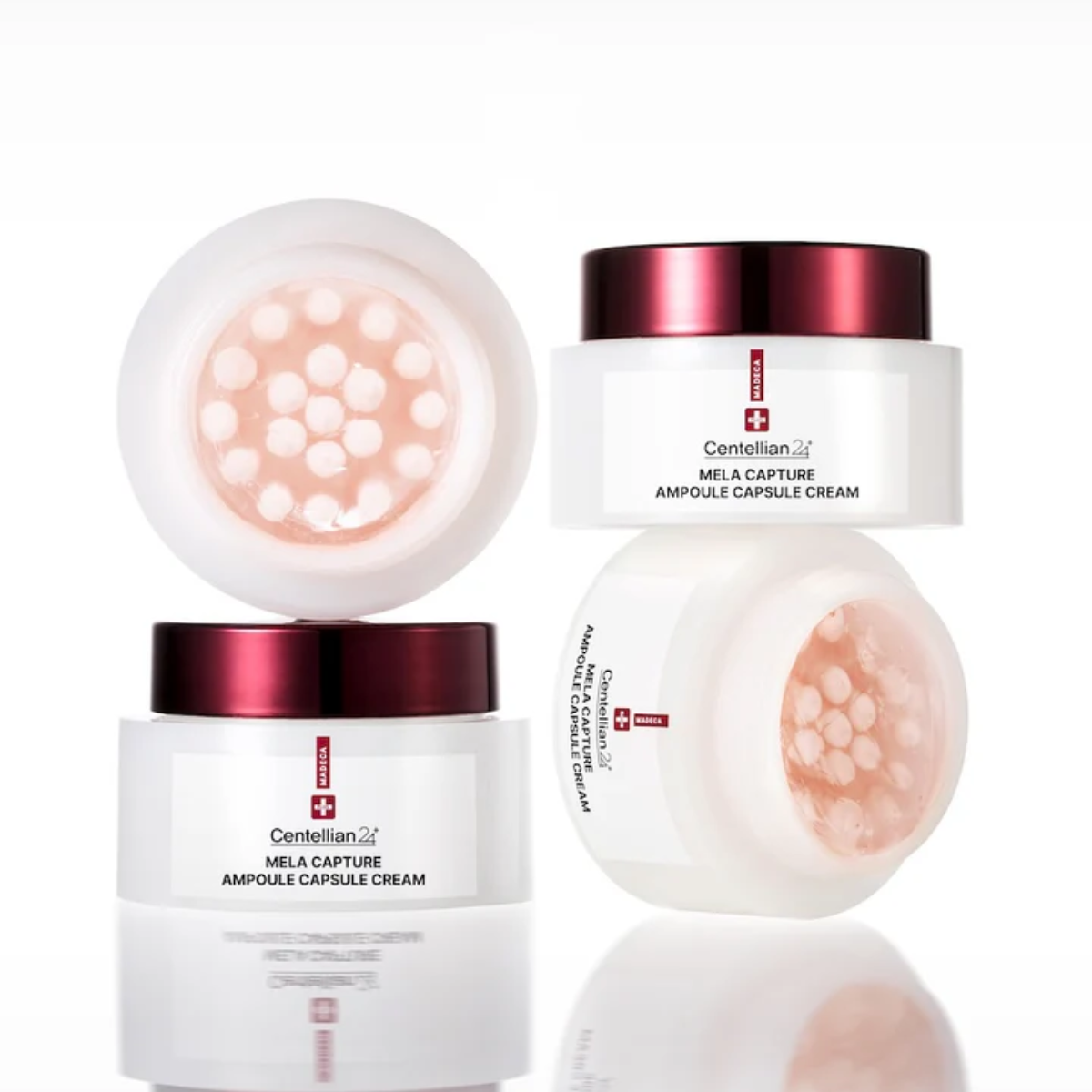 Aplicación de crema facial para manchas y tono desigual