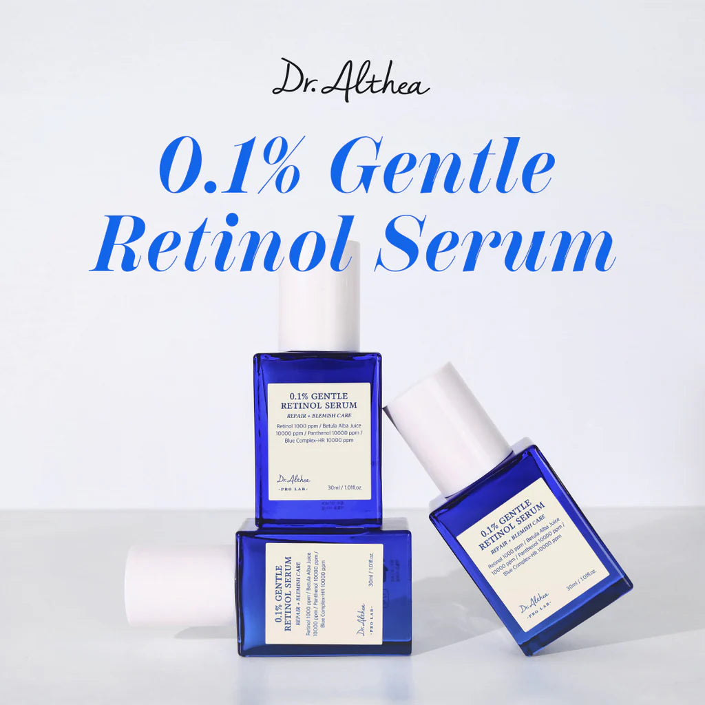 Suero facial Gentle Retinol 0.1% de Dr. Althea para cuidado nocturno