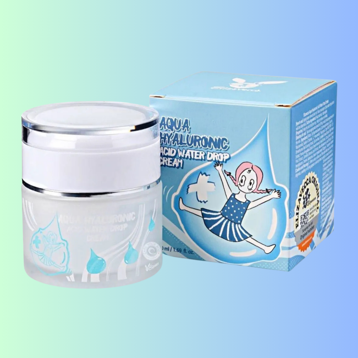 Crema Facial HidratanteELIZAVECCA Aqua Hyaluronic Acid Water Drop Cream 50 mL