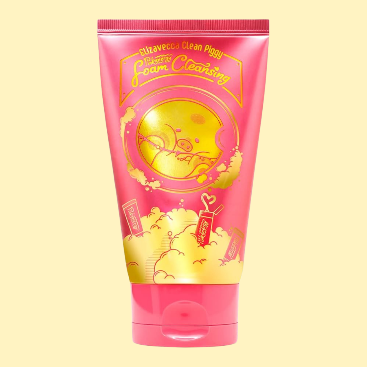 Limpiador ELIZAVECCA Clean Piggy Pink Energy Foam Cleansing 120 mL