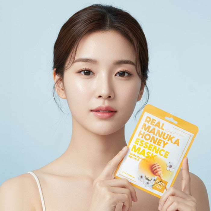 Mascarilla coreana FARMSTAY The Real Essence Mask Múltiples Beneficios