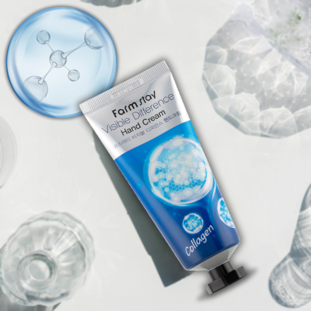 Crema para manos Visible Difference Hand Cream de Farm Stay con colageno