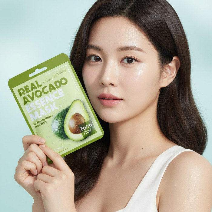 Mascarilla coreana FARMSTAY The Real Essence Mask Múltiples Beneficios