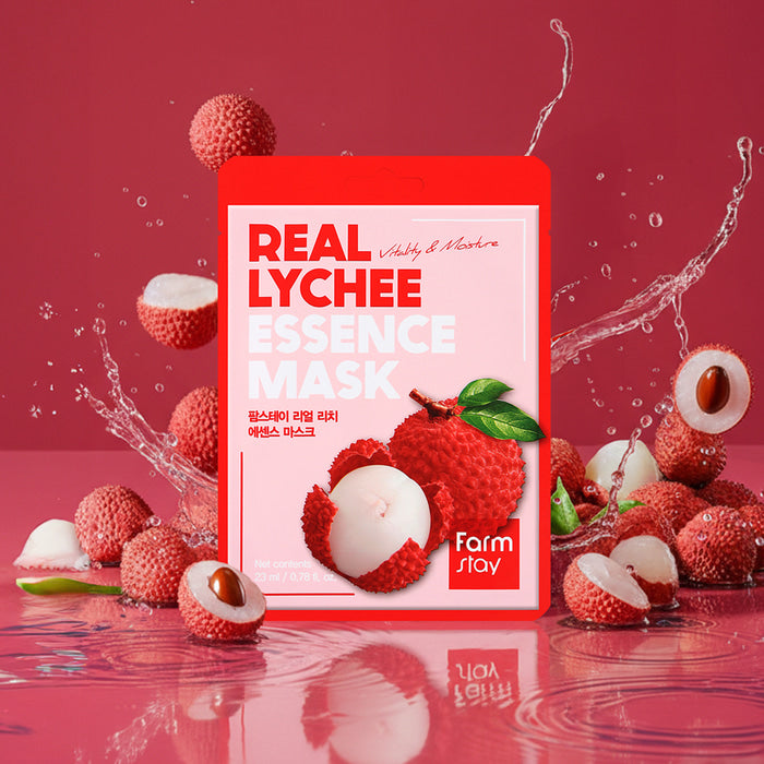 Mascarilla coreana Farm Stay The Real Essence Mask Múltiples Beneficios
