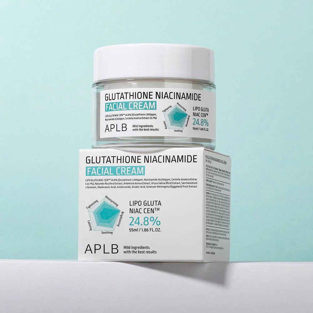 Crema Facial Iluminadora APLB Glutathione Niacinamide 55 mL