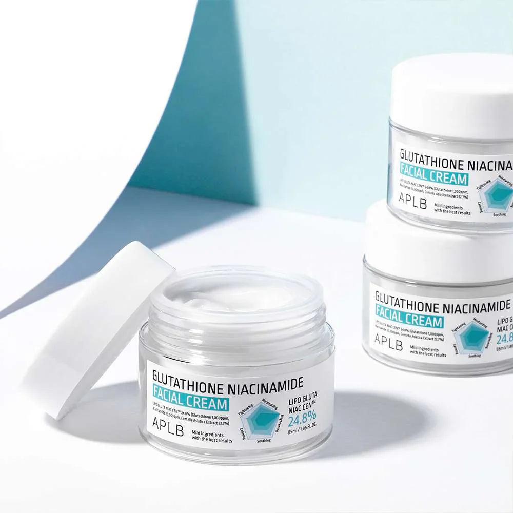 Crema Facial Iluminadora APLB Glutathione Niacinamide 55 mL