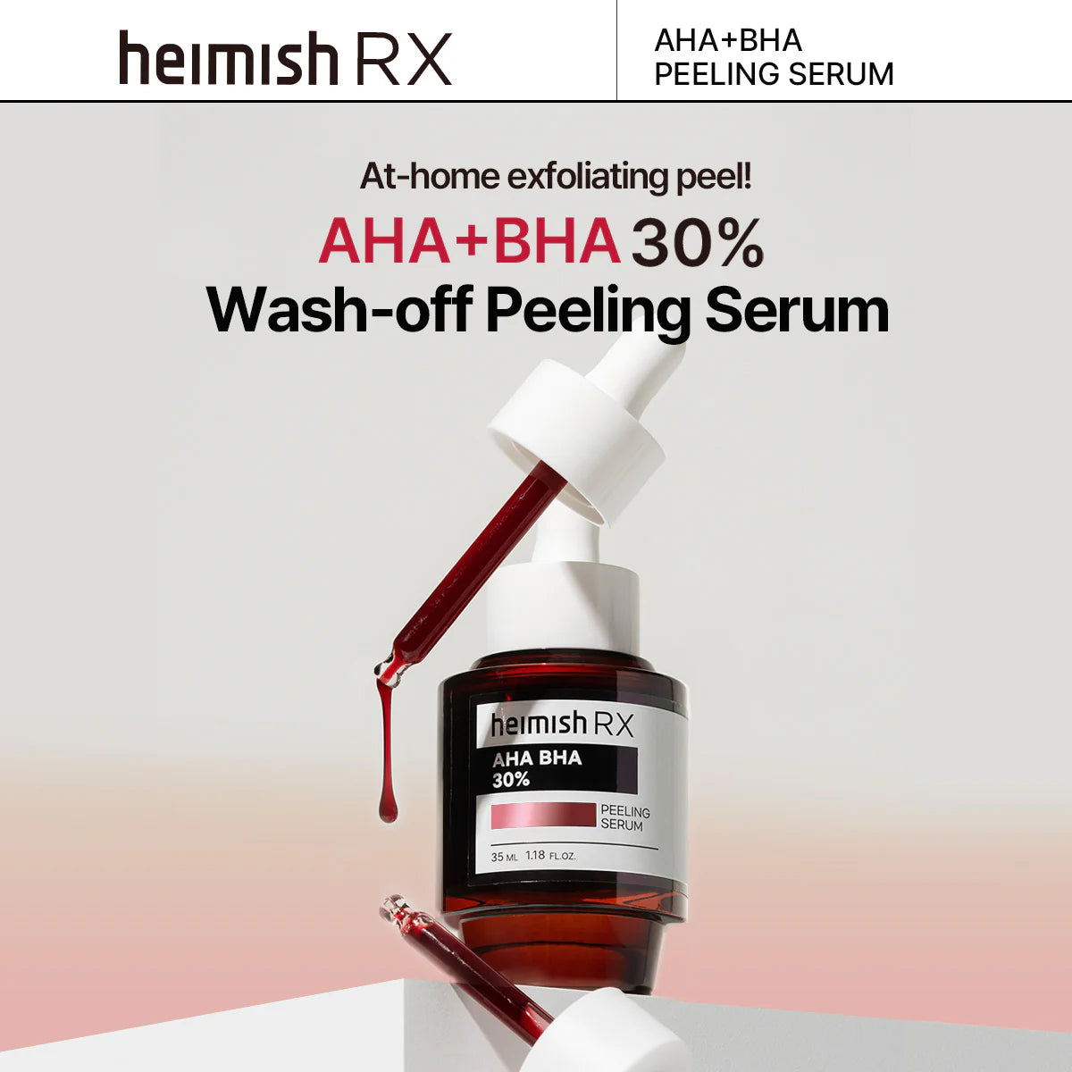 Suero Exfoliante HEIMISH RX AHA BHA Peeling Serum 35 mL