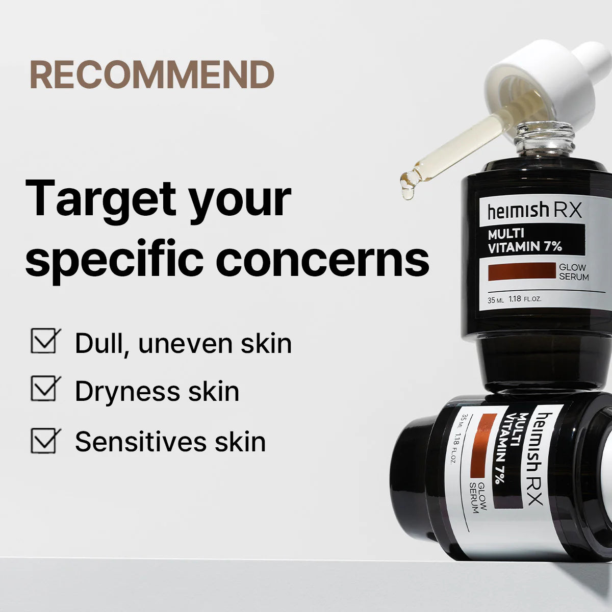 Suero Iluminador HEIMISH RX Multi Vitamin Glow Serum 35 mL