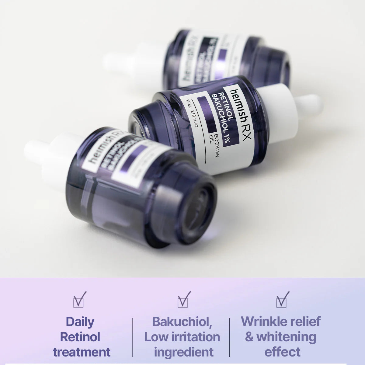 Aceite tipo Booster HEIMISH RX Retinol Bakuchiol Booster Oil 35 mL