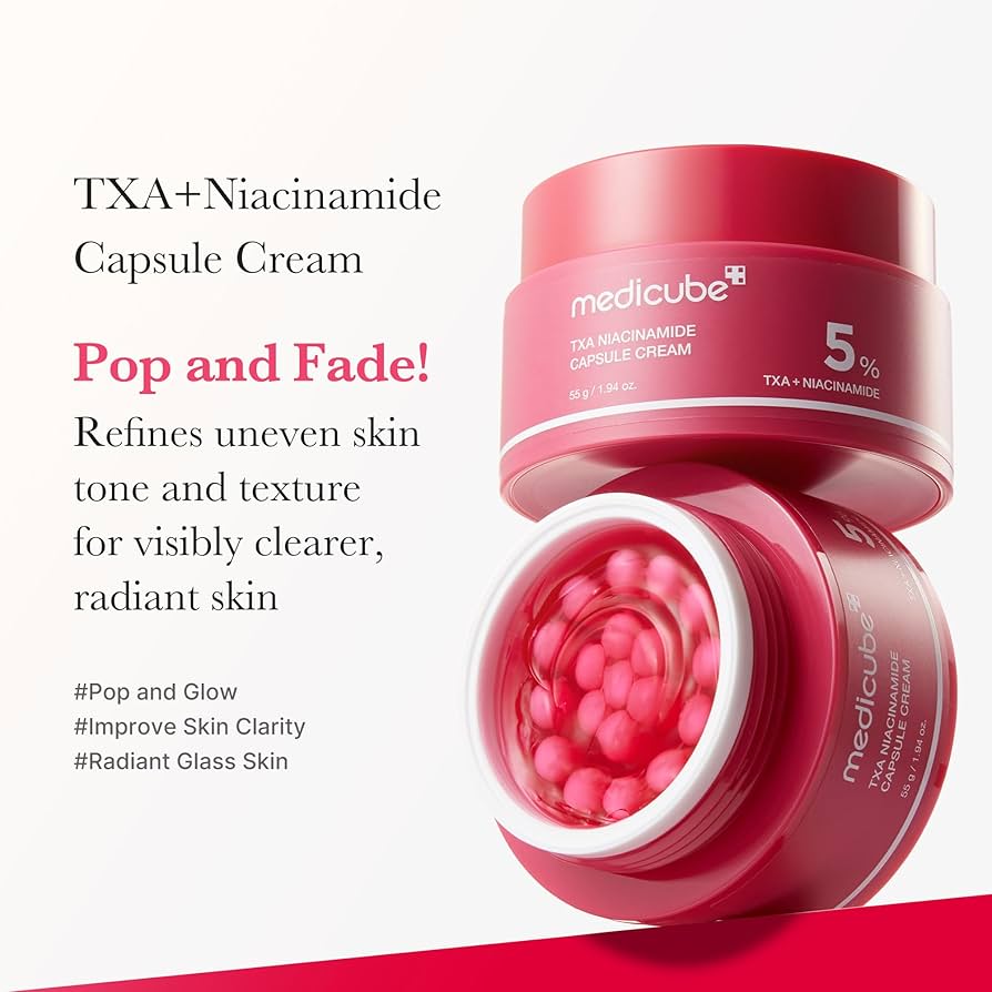 Crema Facial Anti-Imperfecciones MEDICUBE TXA Niacinamida Capsule Cream 55 gramos
