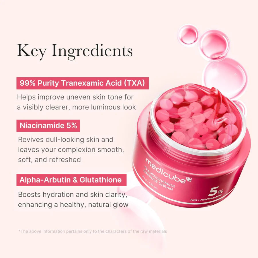 Crema Facial Anti-Imperfecciones MEDICUBE TXA Niacinamida Capsule Cream 55 gramos