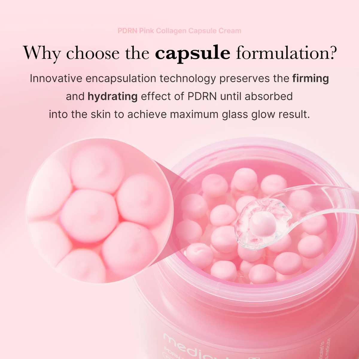Crema Facial Regeneradora MEDICUBE PDRN Pink Collagen Capsule Cream 55 gramos