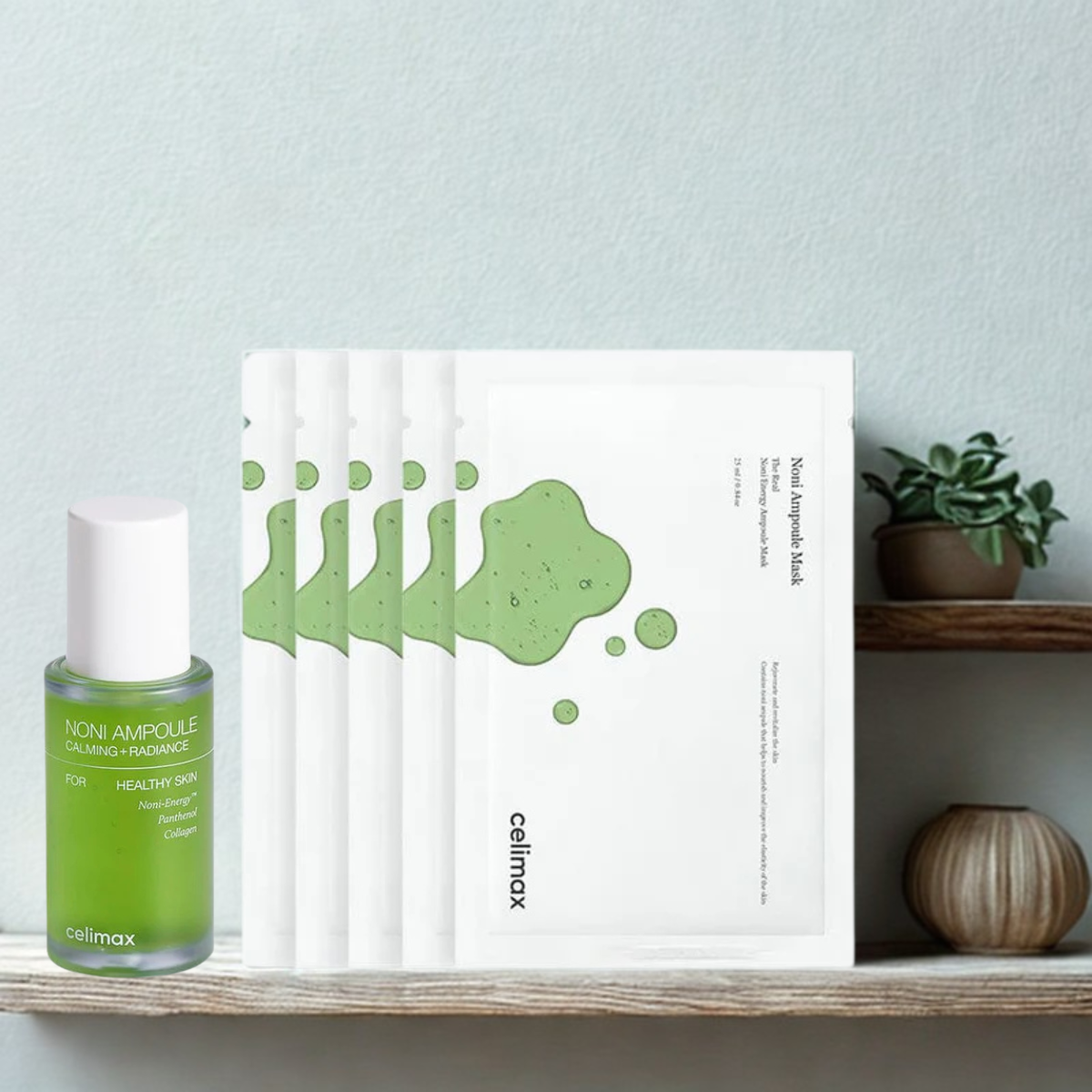SET Nutrición Anti-Edad Celimax NONI Energy Sérum + Mask