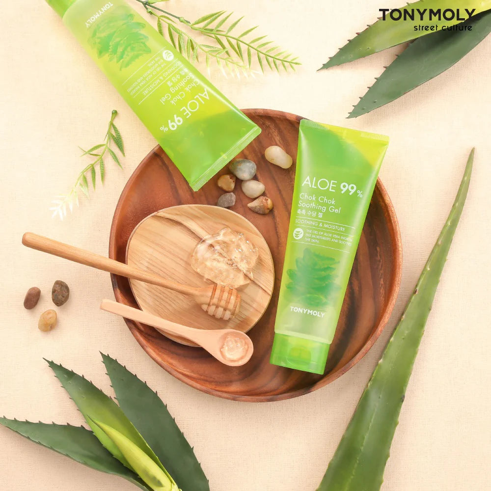 Gel Calmante TONYMOLY Aloe 99% Chok Chok Soothing Gel 250 mL