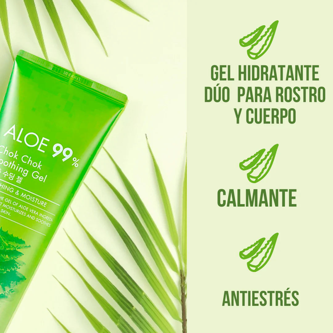 Gel Calmante TONYMOLY Aloe 99% Chok Chok Soothing Gel 250 mL